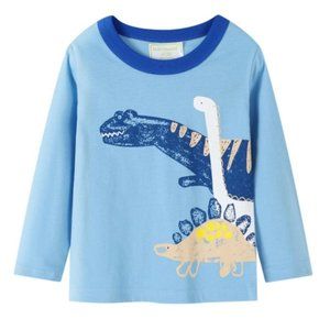 Blue Long Sleeve Dino t-shirt